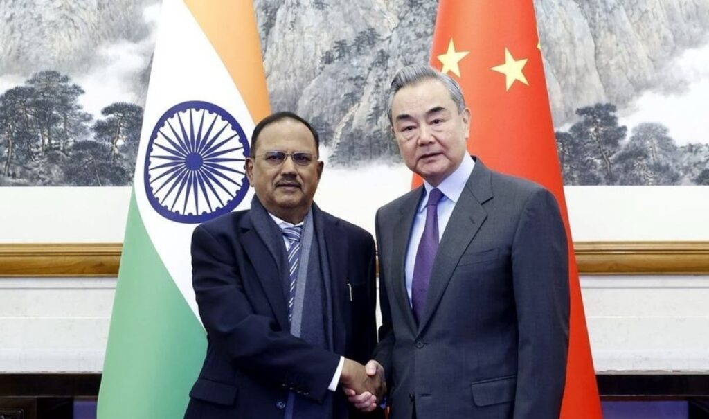 Ajit Doval and Wang Yi NSA Ajit Doval and Wang Yi at the 23rd meeting of the Special Representatives of India and China in Beijing