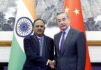 NSA Ajit Doval and Wang Yi at the 23rd meeting of the Special Representatives of India and China in Beijing