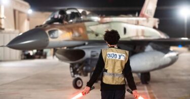 One of the jets used in the airstrikes. Photo: Israeli Army via AP