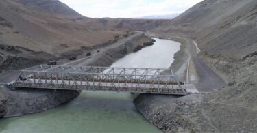 70m Zanskar Bridge on N-P-D Road in Ladakh
