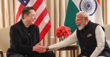 PM Modi meeting with Elon Musk on Feb 13, 2025 in Washington DC. [photo: X profile of @narendramodi ]