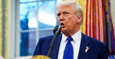 POTUS Donald Trump has said he had a "lengthy and highly productive" phone call with Vladimir Putin on 12 March in which the leaders agreed to begin negotiations to end the war in Ukraine. [Photo: Reuters]