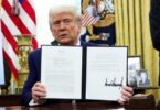 POTUS Donald Trump holds an executive order on increasing tariffs, in the Oval Office of the White House in Washington, US, on February 13, 2025. KEVIN LAMARQUE / REUTERS