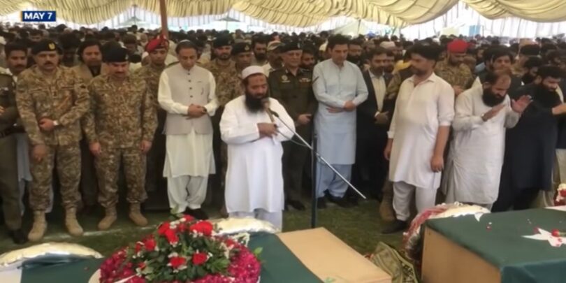 Funerals of "civilians" in Pakistan with state honors.