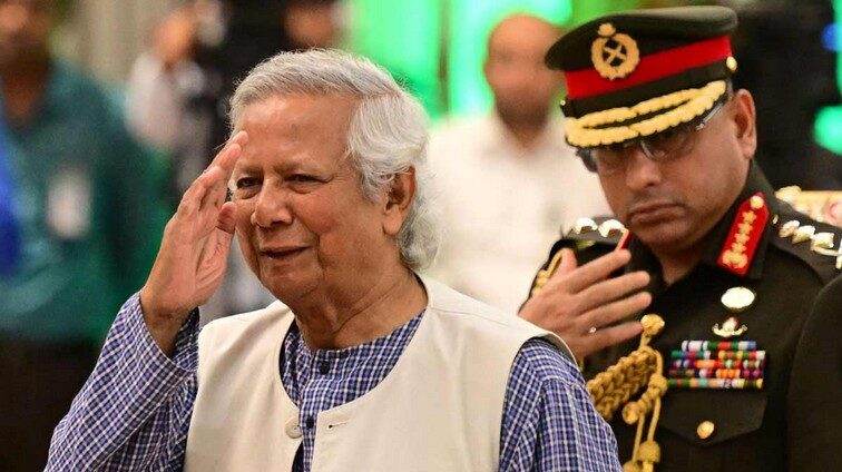 yun wak Muhammad Yunus with General Waker-uz-Zaman | AFP