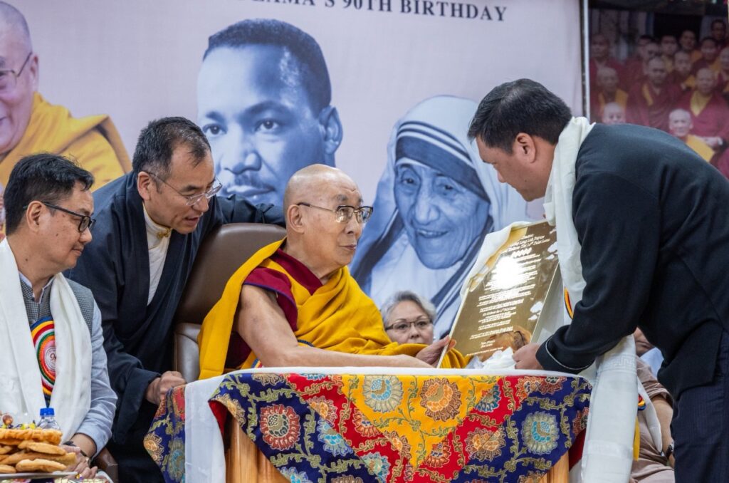 AP CM Pema Khandu meets Dalai Lama Arunachal Pradesh CM Pema Khandu meets His Holiness the 14 Dalai Lama on Jul 6, 2025