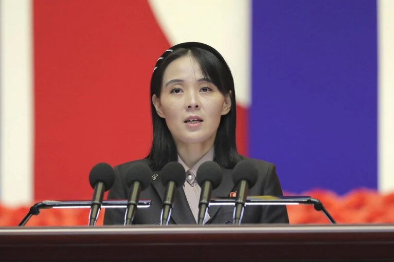 Kim Yo Jong (Korean Central News Agency/Korea News Service via AP)