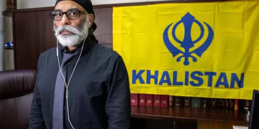 pannu Sikh separatist leader Gurpatwant Singh Pannun is pictured in his office, in New York