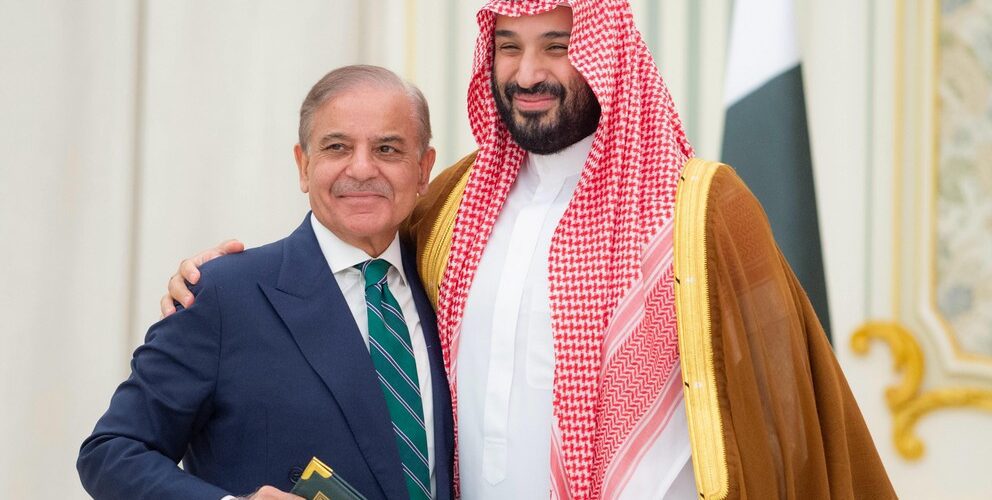 Shehbaz Sharif MBS Pakistan PM Shehbaz Sharif met with Crown Prince and PM of Saudi Arabia Mohammed Bin Salman on Sept 17, 2025