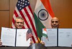 Defence Minister Rajnath Singh and US Secretary of War Pete Hegseth exchange the 10-year Defence Framework Agreement in Kuala Lumpur (Photo: X/@SecWar)