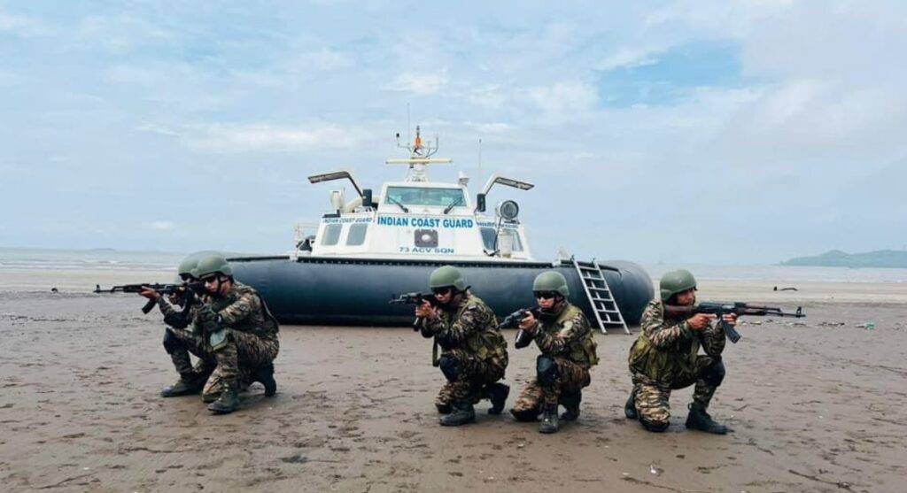 India Coast Guard soldiers