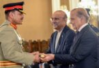 General Asim Munir with President Asif Ali Zardari and PM Shehbaz Sharif