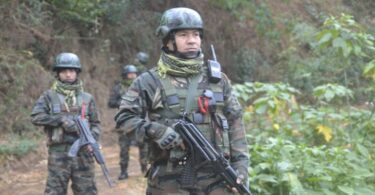 Assam Rifles conducting counter insurgency operations