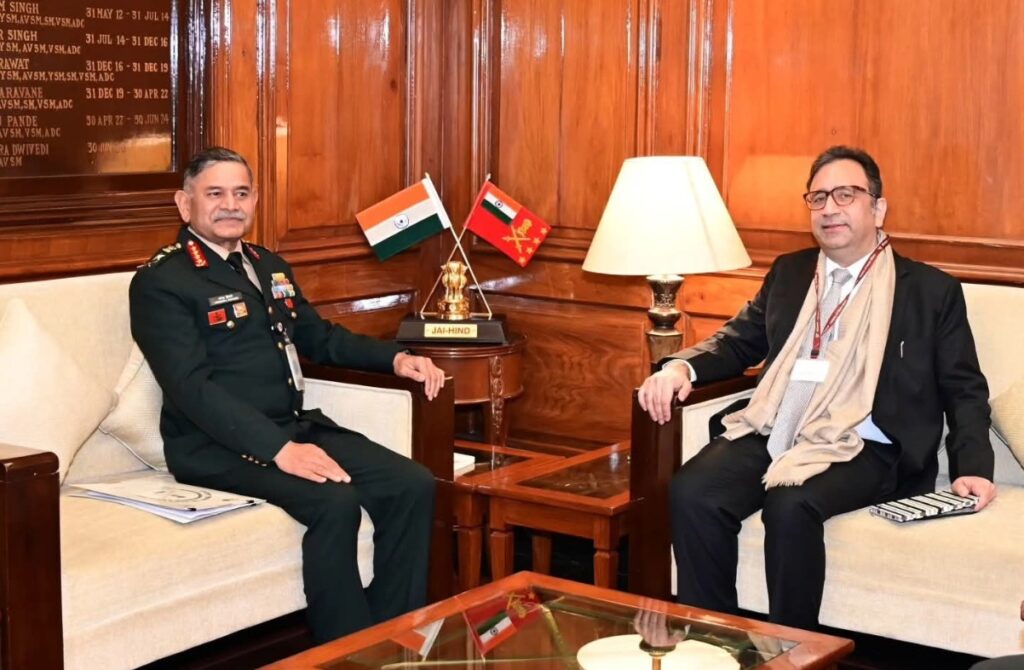 Ashish Kundra, Ladakh's Chief Secretary-designate, meets with Army Chief General Upendra Diwedi
