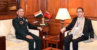 Ashish Kundra, Ladakh's Chief Secretary-designate, meets with Army Chief General Upendra Diwedi
