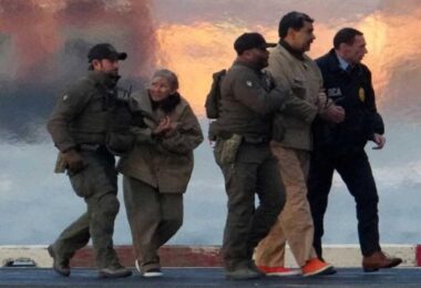 President of Venezuela Nicolas Maduro and his wife are taken away by DEA