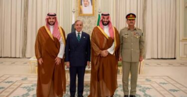 Pakistan and Saudi Arabia signed a defence agreement on September 17 in Riyadh [Handout/Pakistan Prime Minister's Office]