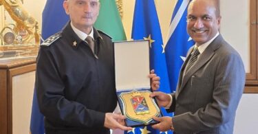 Secretary (DP) Shri Sanjeev Kumar meeting with Gen. Luciano Portolano, Chief of Italian Defence Forces regarding respective strategic defence priorities.