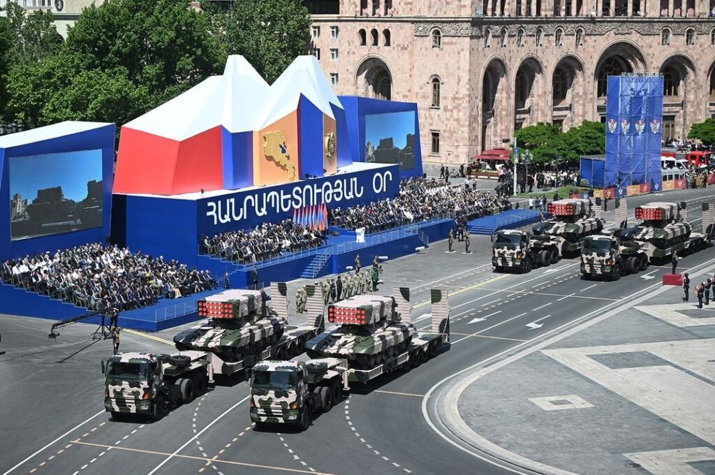 armenia parade The 28 May 2026 military parade in Yerevan's Republic Square.