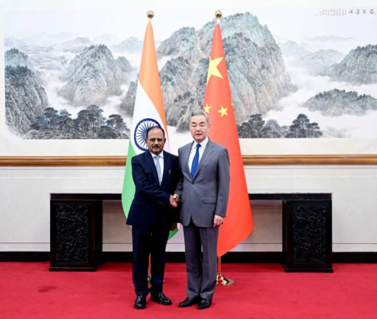 Ajit Doval and Wang Yi