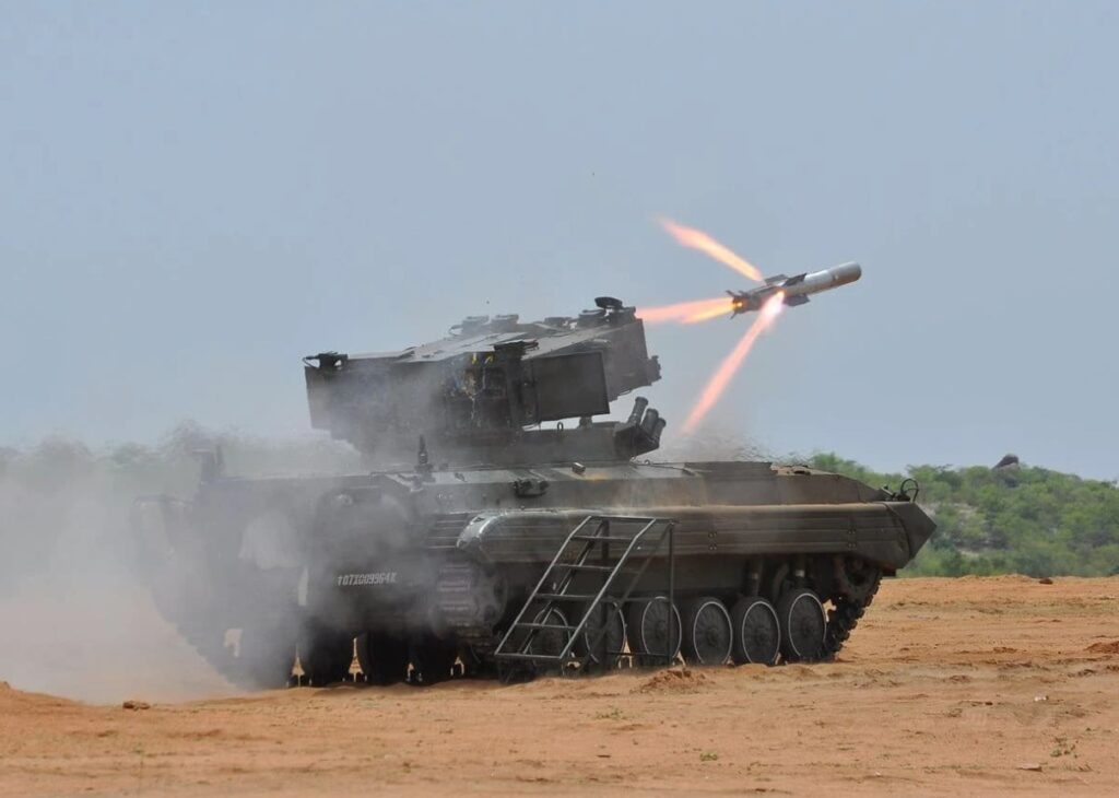 ATGM The NAG Mark 2, third-generation anti-tank guided missile (Photo: DRDO)