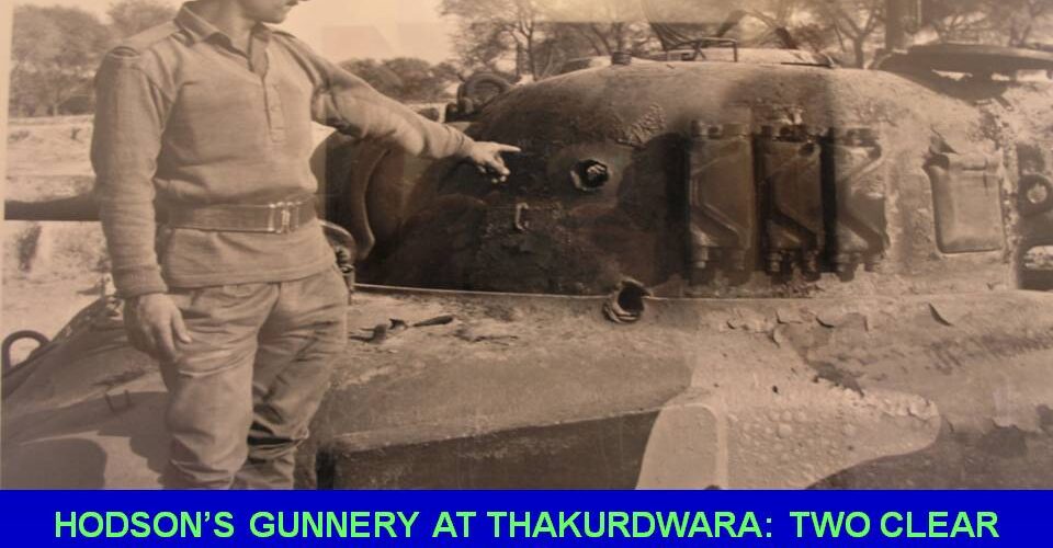 Good gunnery by a Hodson's Horse gunner in 1965 war