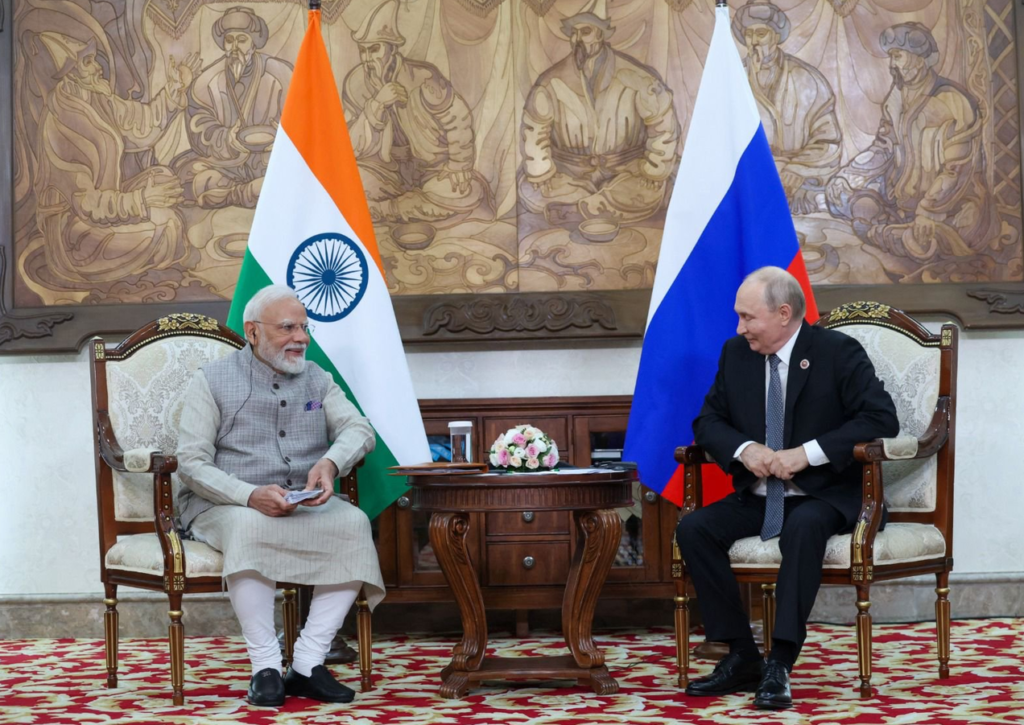 modi putin Modi and Putin met on 31 August 2026 at Bishkek SCO Summit